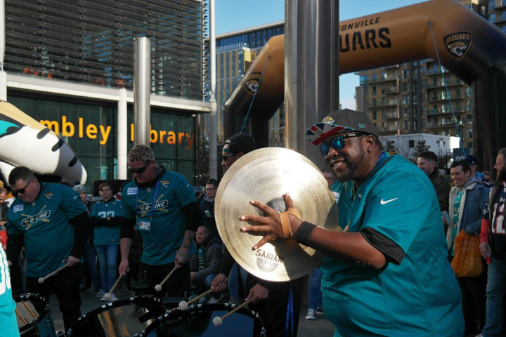 Joueur de cymbales de la fanfare de Jacksonville