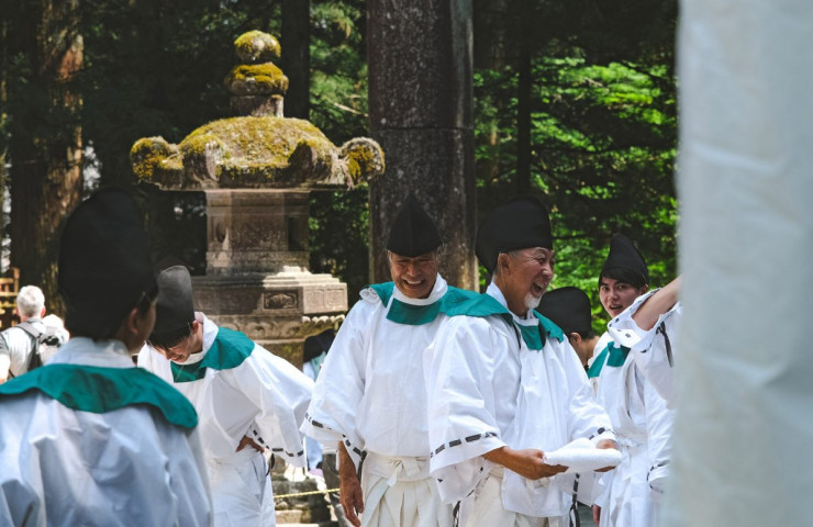 Le sourire après la fin du défilé