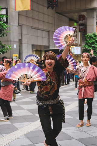 Danseuse au Sendai Aoba Matsuri