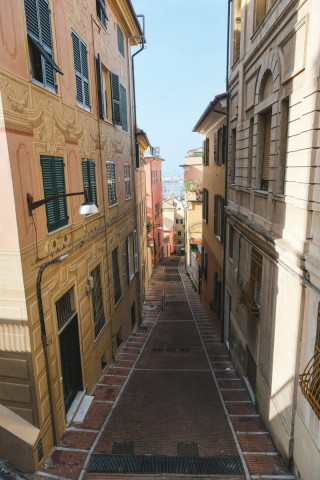 Dans les ruelles étroites de Gênes