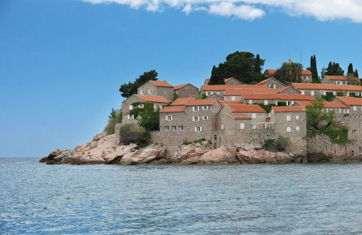 L'hôtel Aman sur Sveti Stefan